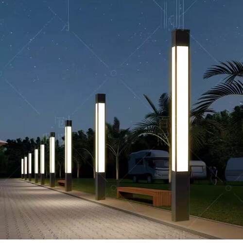 室外照明LED四方庭院灯仿古景观灯欧式型材铝防水小区路灯