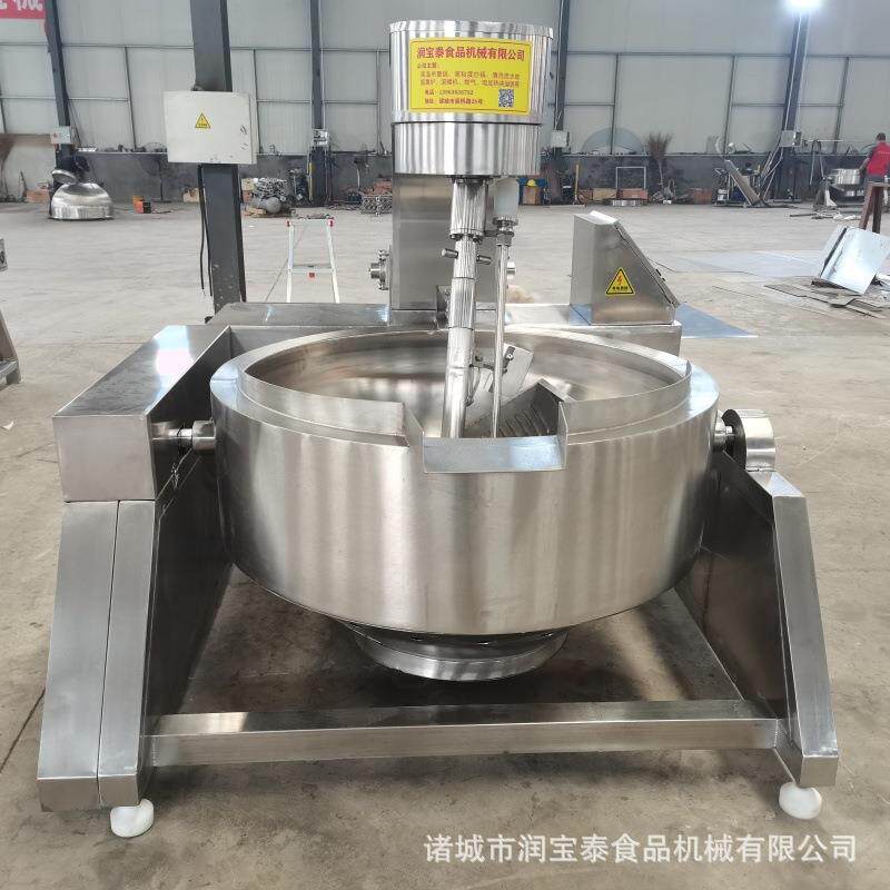 全自动多爪行星搅拌炒锅豆沙馅莲蓉高粘度物料搅拌可倾斜式卤煮锅