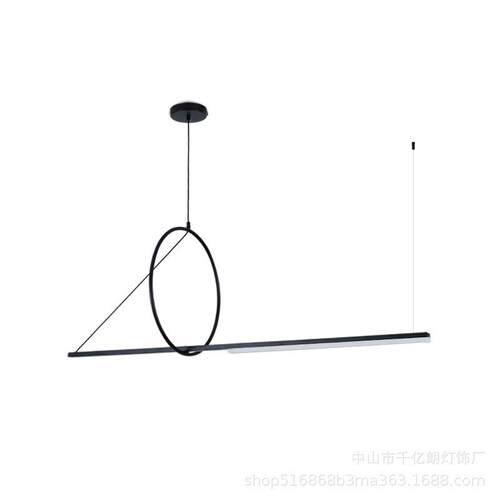 餐厅灯吊灯轻具现代简约饭厅餐桌吧台北欧极简长条创意长条灯