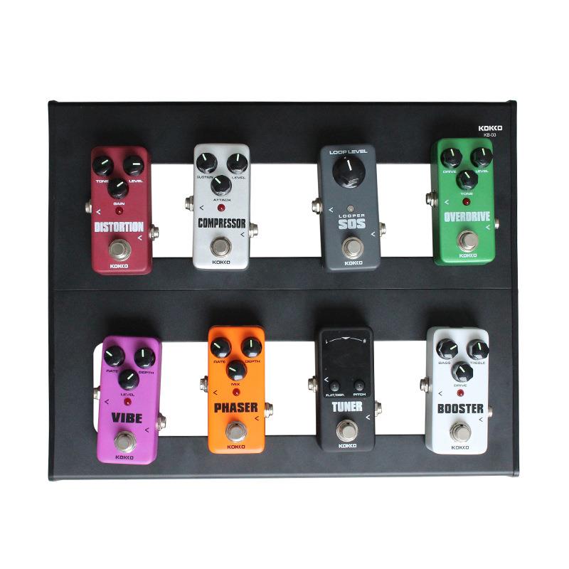 Flanger 新款电吉他单块效果器板 魔术贴粘贴板架子