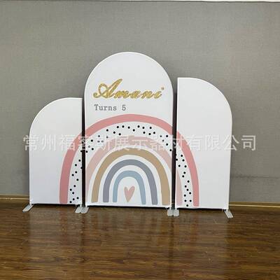 拱门电商装快FRU18秀背景架饰场布置铝制拱形架婚幕庆景道具