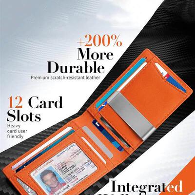 Minimalist mens RFID blocking multifunctional ultrathin 1