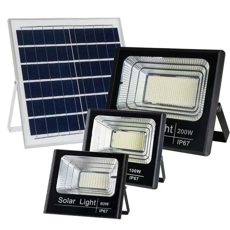 太阳能聚宝盆投光灯户外家用LED庭院灯新农村超亮防水路灯照明灯