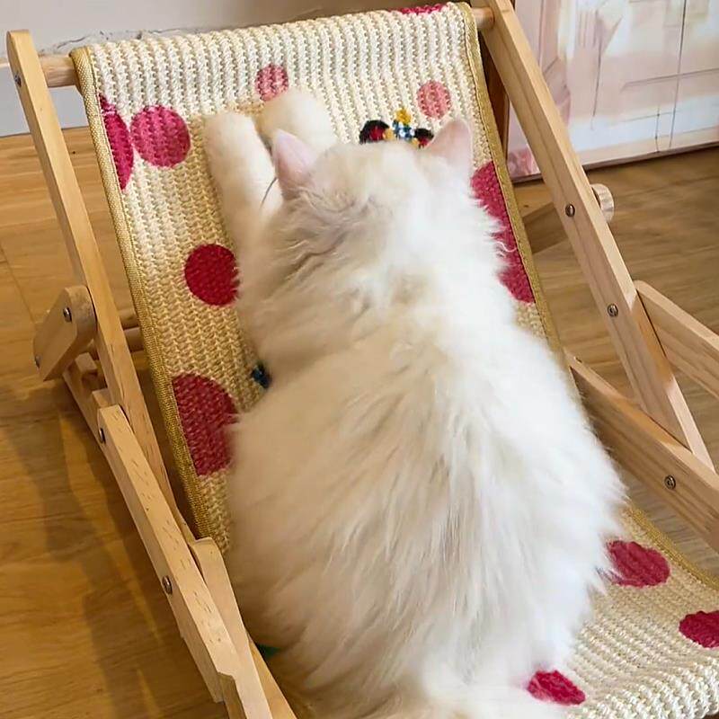 剑麻猫抓板躺椅夏日多巴胺不掉屑耐磨护爪猫窝猫猫躺床高颜值新