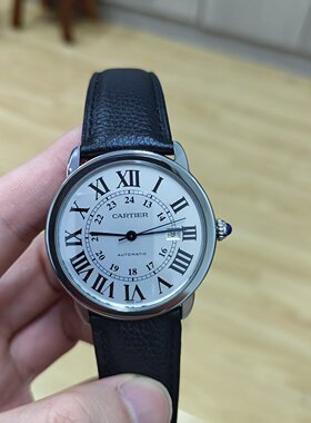 特价98新 卡地亚伦敦系列精钢自动机械手表42MM男表W6701010