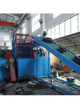 厂家直销全自动废旧轮胎加工设备整胎破碎机