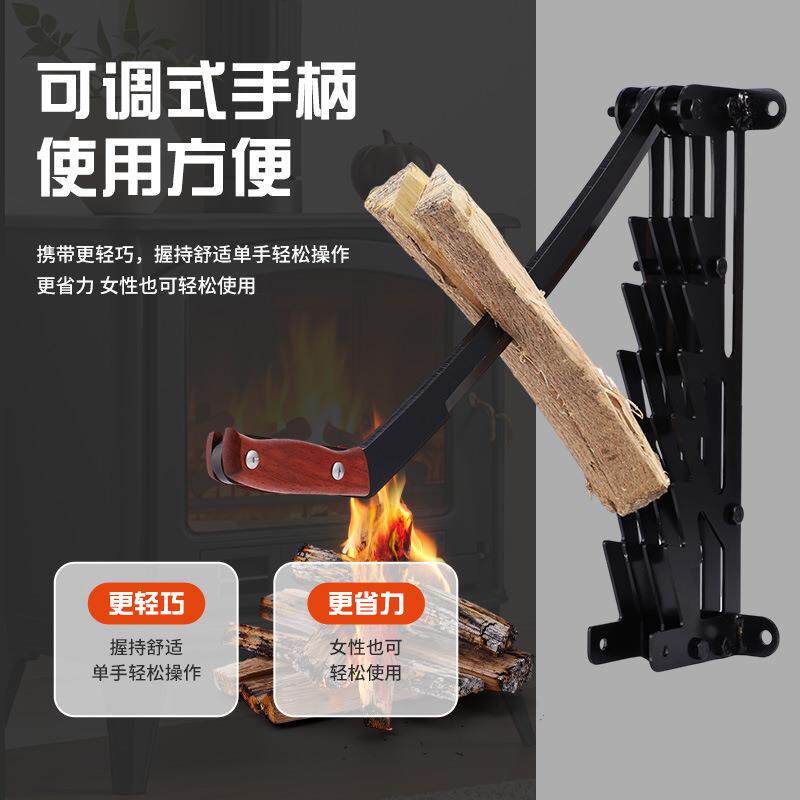 跨境手动壁挂式木柴分离器户外野营劈柴神器家用劈柴器柴火分离器