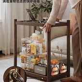 台茶桌茶水柜置物架侧边柜可移动沙发阳边几实茶木迷你985小茶台