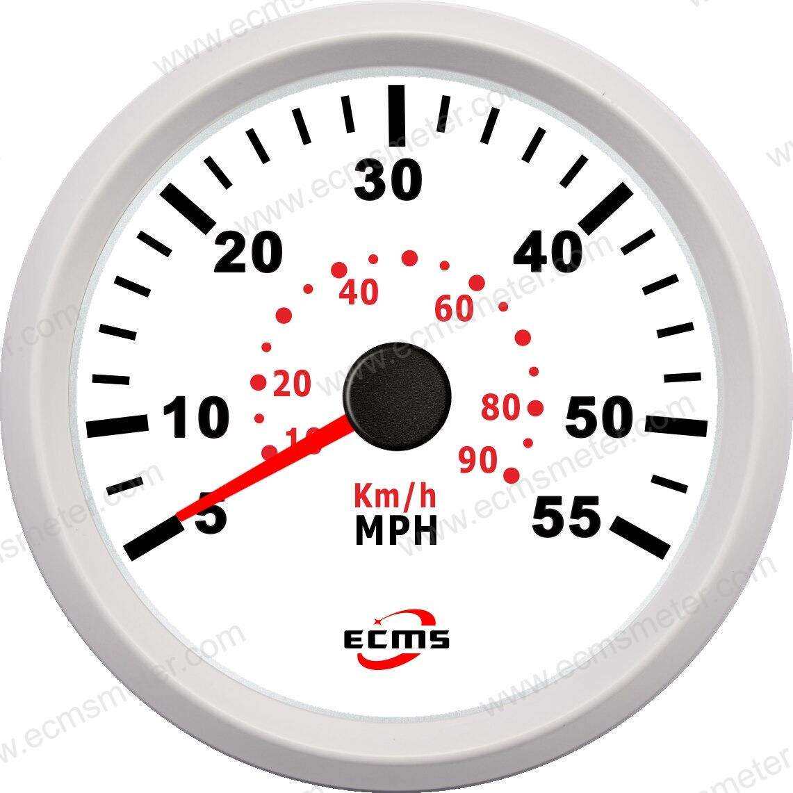 ECP改装车汽车电车船用仪表步进电机指针脉冲气压式速度表55MPH