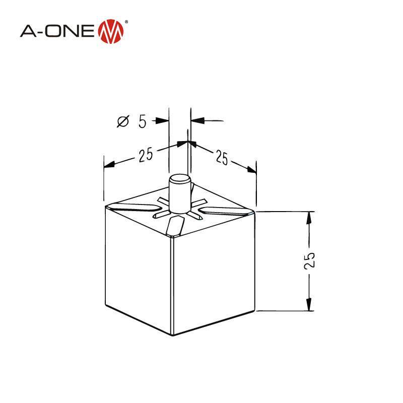 A-ONE在胚料上压定心十字槽专用模压面15mm十字模