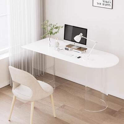 亚桌小克力悬浮约岩板餐桌现代简户型半GY1038圆岛台靠墙餐桌家用