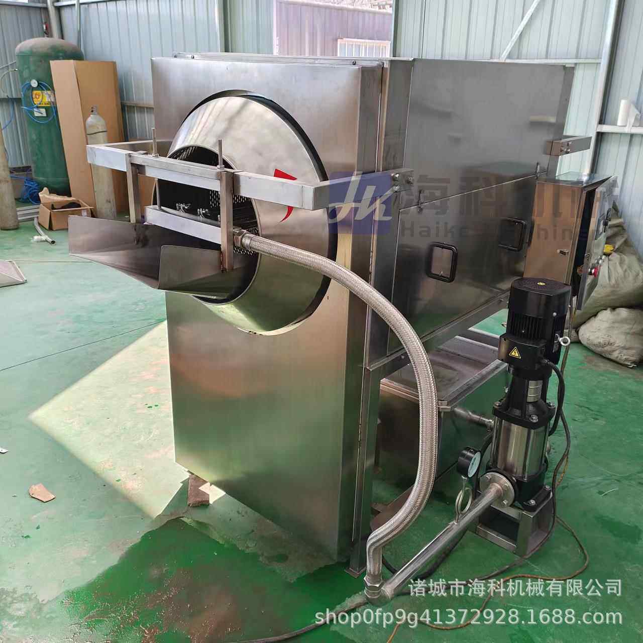 全自动UOF桃去木皮清洗机 仁花生板栗仁去皮设备 核巴旦杏仁脱皮