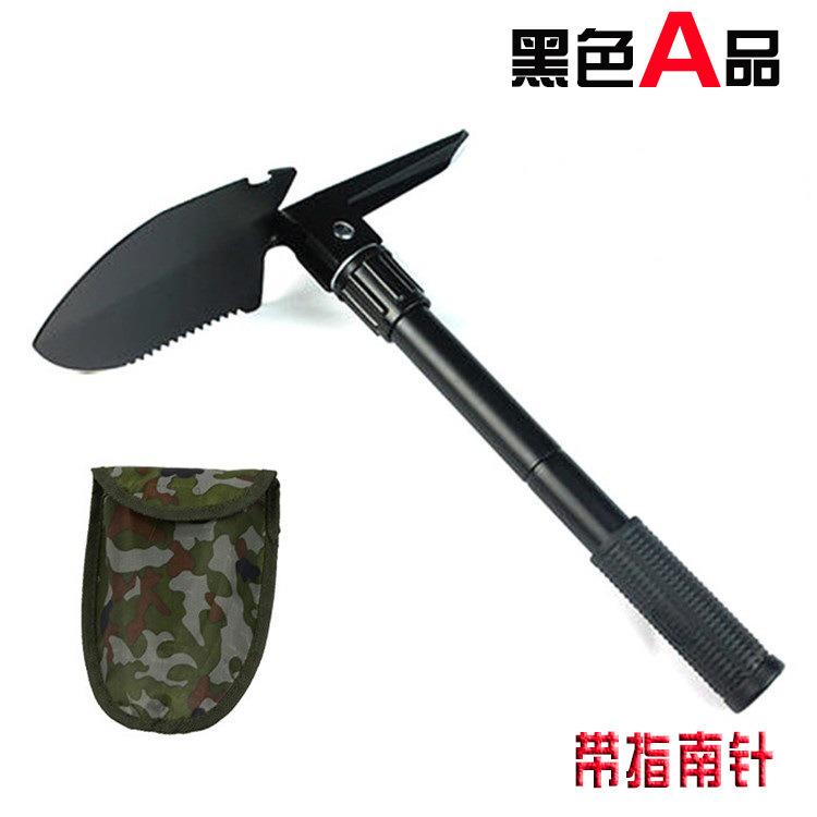 车载便携小号工兵铲 钓鱼多功能工具铲 户外露营多用折叠园艺铁铲图片