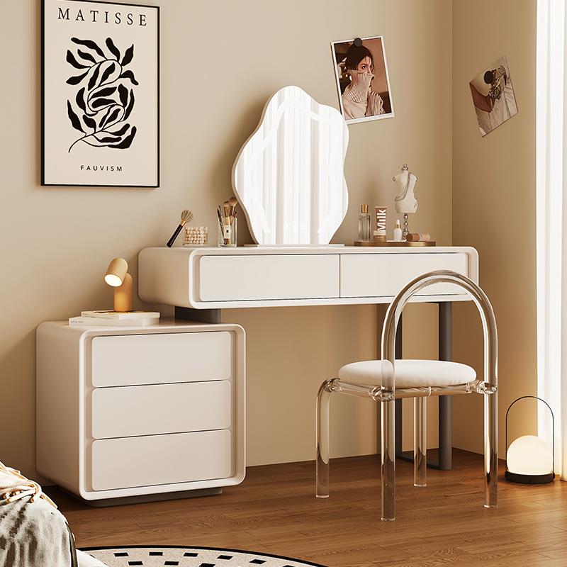 桐语特小户型梳妆台现代简约2024新款主卧收纳斗柜一体化妆桌伸缩