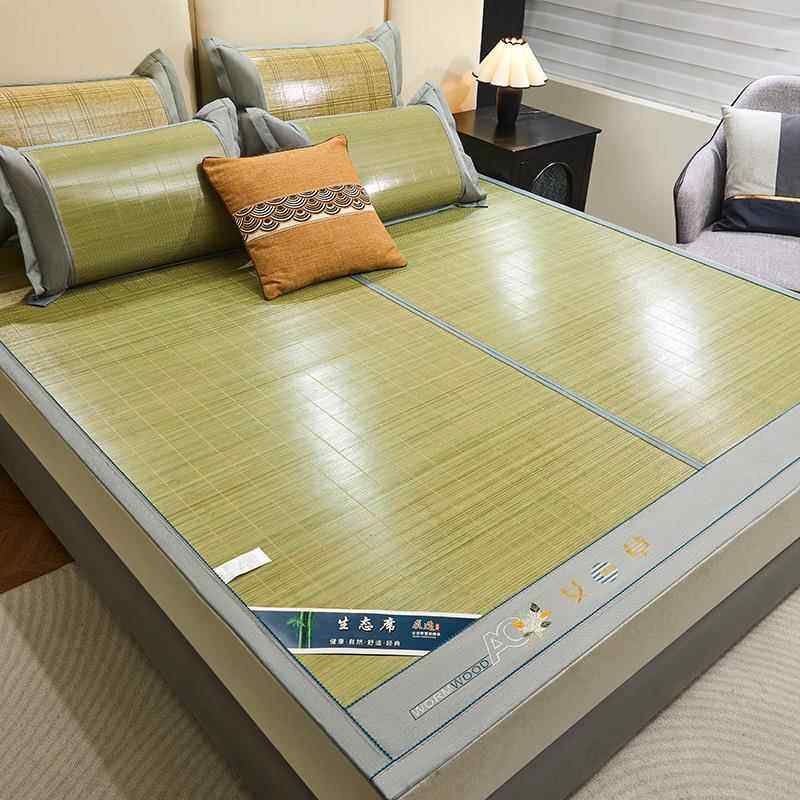 子高品质夏季折竹席凉席家用可叠凉感席夏天空调席学宿生舍床夏季