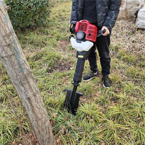 新款汽油镐挖树机 园林用小型移树机 多功能苗圃园林起树机