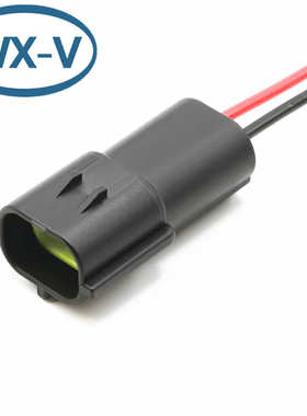 174354-2 线束 AMP连接器174354-2/174352-2汽车防水公母对接DJ7