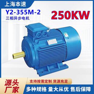 250KW 2极三相异步电机 55M Y2系列马达三相异步电动机Y2