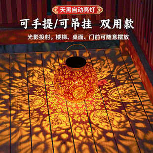 2025新款 饰挂饰吊灯 太阳能红灯笼新年春节元 宵庭院家用阳台乔迁装