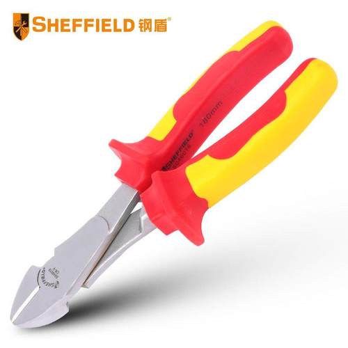 钢盾S046015双色绝缘斜口钳剪电工嘴钳子圆口偏口寸剥线防滑