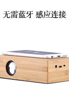 实木复古木质共振感应音响低音炮迷你音箱新奇手机电脑音响厂家