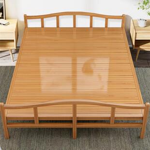 竹床折叠床单人人家实用成人午休出租二房便携硬APM板简易双一米