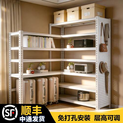 转角货架L型货架800库货架办公角落货架拐角架子阳台置物架储物间