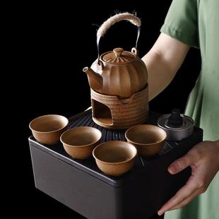 功夫茶具收纳包户外烘焙烧水炉陶瓷泡茶壶四杯车载旅行套装 便携式