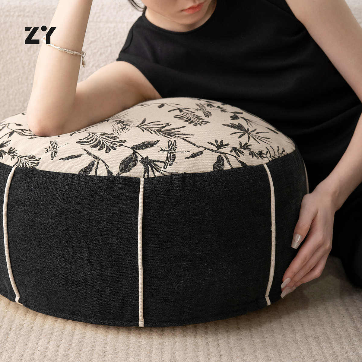 致悦客厅坐墩古韵圆形蒲团懒人沙发坐墩榻榻米坐垫,居家布艺,蒲团,淘宝优惠券,粉丝福利购,淘宝优惠卷
