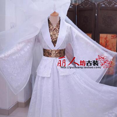 新白娘子传奇赵雅芝白素贞仙女古装七夕节唯美演出服影视白蛇古装