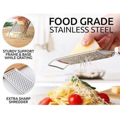 Cheese Grater Metal Lemon Zester Shredder Parmesan Kitchen