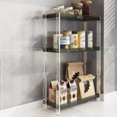 亚克力置物架落地多层收纳架子客厅厨房卫生间浴室储物架调味料架