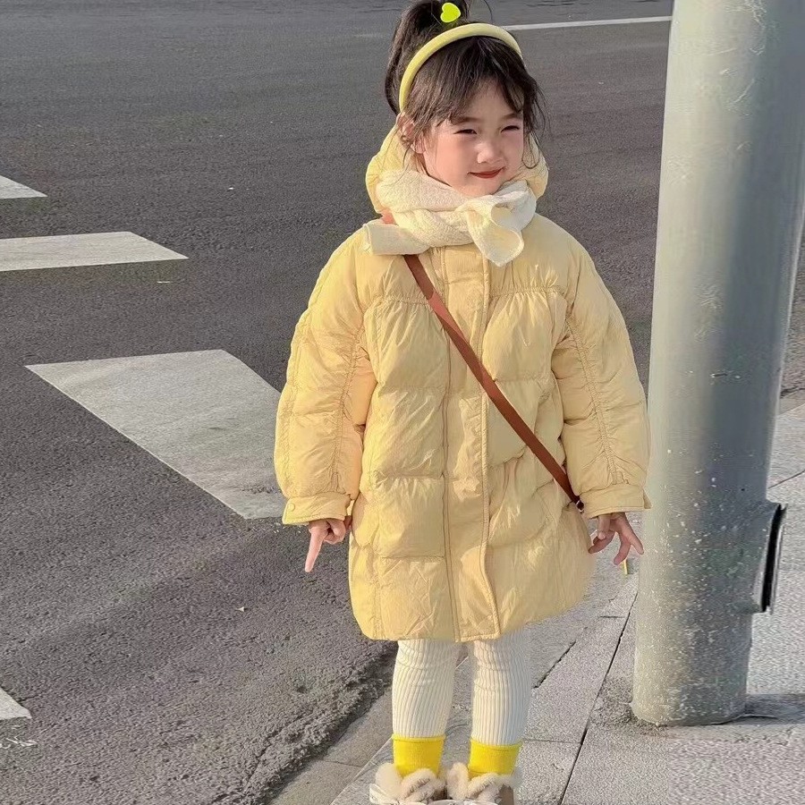 寒盾新款加厚儿童防寒服中长款冬季保暖外套男女童厂商直播