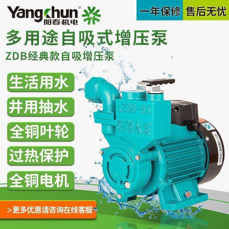阳春自吸泵家用压泵220V自来水管道加压泵小型抽水泵旋涡压泵