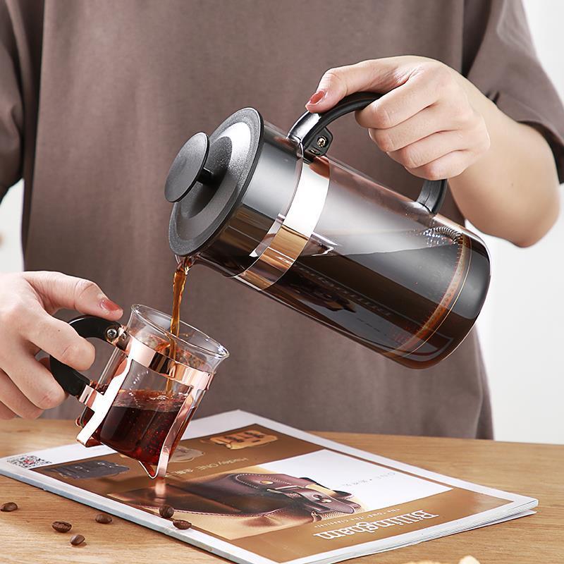 600ml Stainless Steel French Press Coffee Maker tea Pot 304