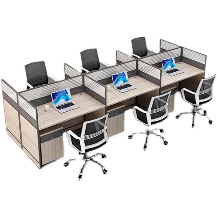 工位办公桌简约现代职员电脑卡座办公室桌椅组合屏风卡位双四六人