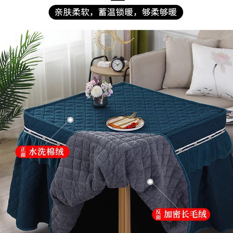 正方形麻将机烤火桌子加厚床头罩