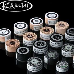 KAMUI卡姆新款台球皮头14mm大头杆头中式黑八九球杆打杆枪头