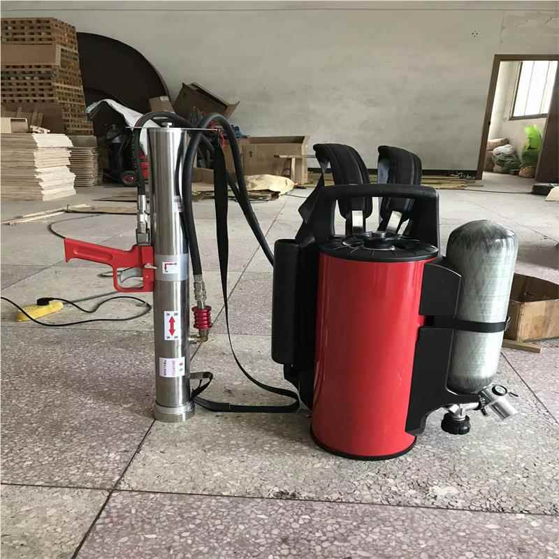 消林灭火器背负式高压冲细水雾QWM12高矿用背负式灭火脉装防置森