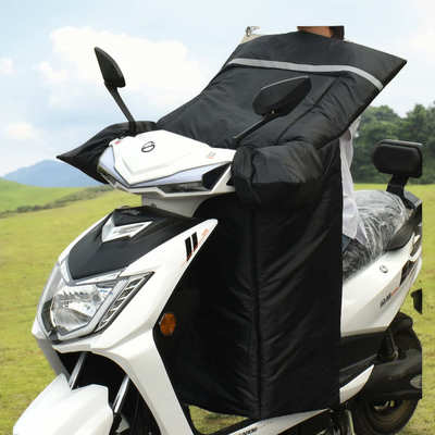 电动车防风被 挡风被冬季保暖 双面防水挡风被连体加绒防风挡风被