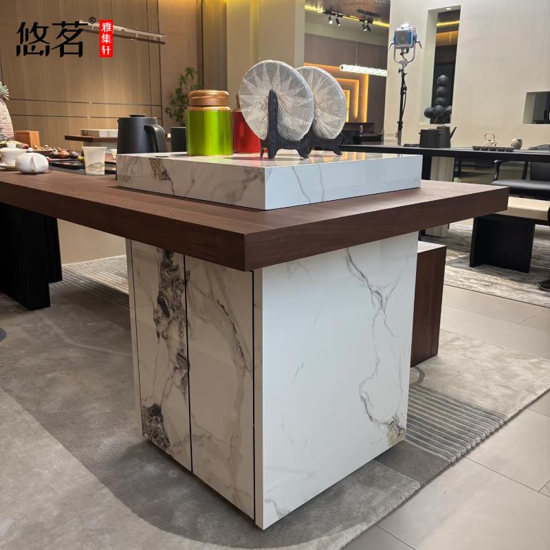 高档中式茶桌新禅意高端待家用客厅泡茶台设计师办公室会客接夫茶