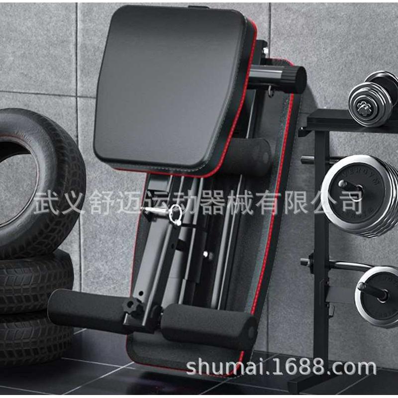 厂家直供可折叠哑铃凳卧推凳多功能仰卧板室内健身椅家用健身器材