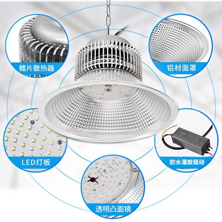 ld鳍片工业矿WIW灯e工吊灯高灯天棚灯工厂车间仓库车库棚照明吊灯