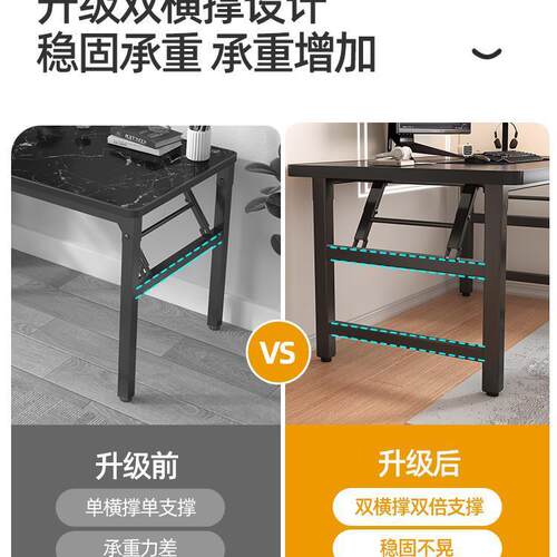 电脑桌家用免安装可折叠桌卧室简易书桌办公用桌学生宿舍电竞桌子