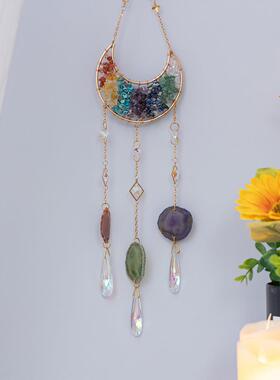 晶太阳捕手装饰房彩水天然碎石风铃间阳台阳光F975J96S捕捉虹捕梦