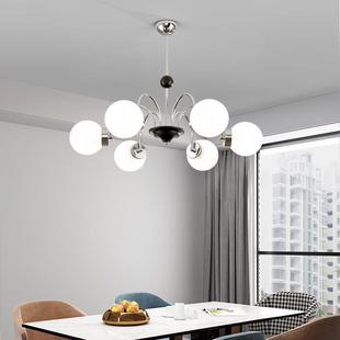 法客厅中古吊灯CEA现代简约全光谱魔豆璃灯室式 餐厅书房卧玻吊灯