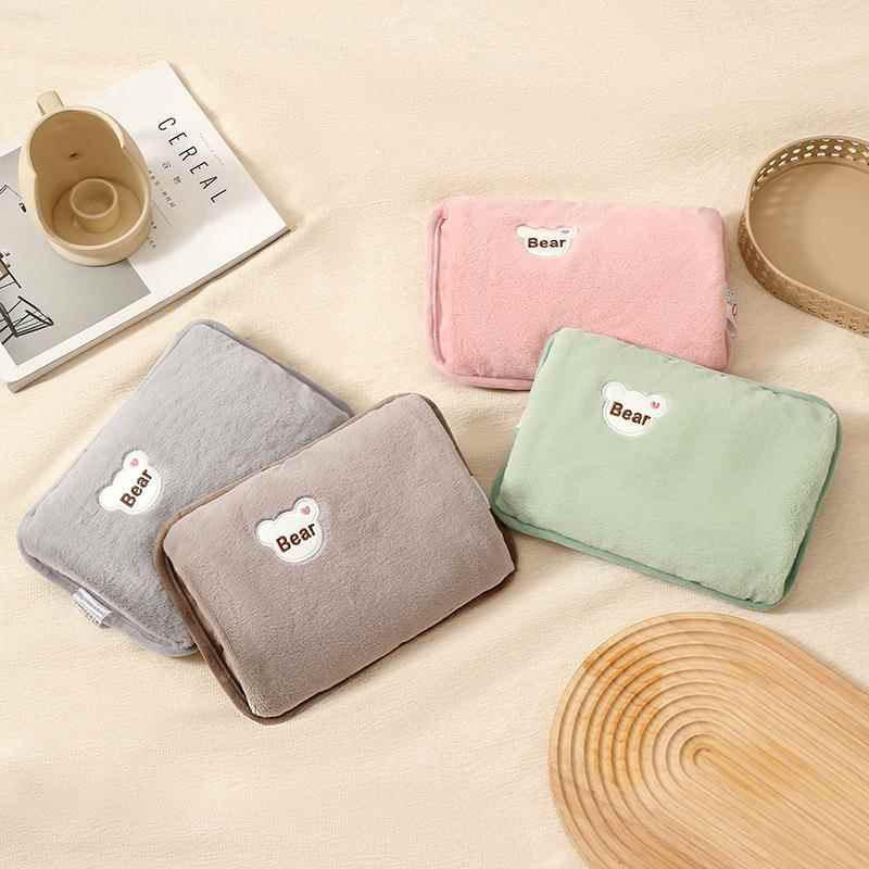 国标热水袋充电防爆毛绒冬季暖手宝暖宝宝情侣肚子暖水袋电热宝