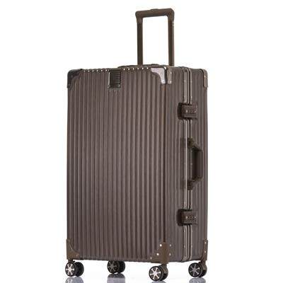 正品寸直角铝框拉杆箱万向轮26寸行李箱女旅行箱24学生密码箱皮2