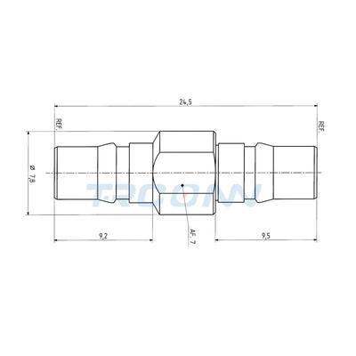 现货射频同轴连接器QMA母转母31_QMA-50-0-1/199 23023171 suhner