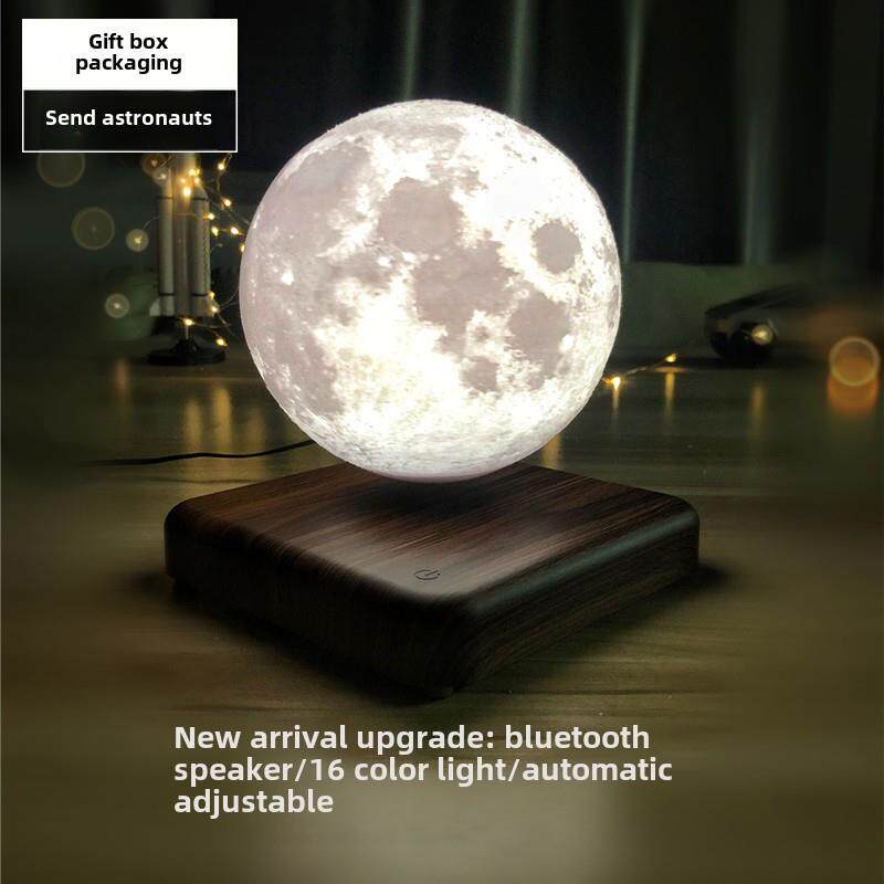 磁悬浮摆件月球灯蓝牙音响 黑科技星球灯音箱桌面台灯创意小夜灯